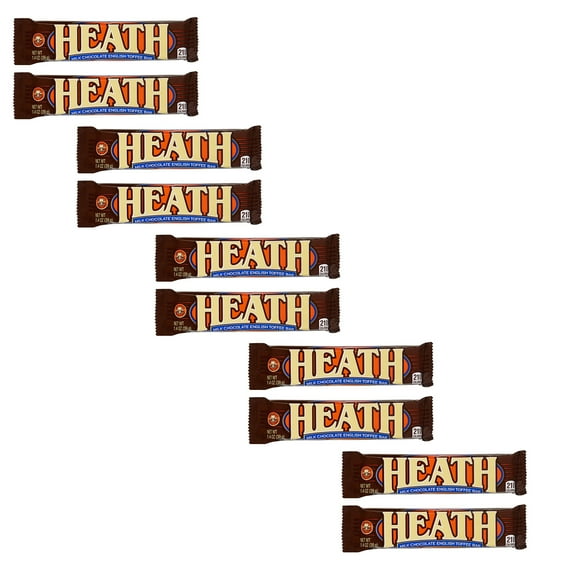 10 Pack of Heath Bar - with Milk Chocolate English Toffee | 1.4 Oz a Pack | Buy from RADYAN
