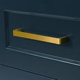 thumbnail image 3 of Ariel Taylor 72 In. Double Oval Sink Bathroom Vanity With Carrara White Quartz Countertop 1.5 Edge In Midnight Blue, 3 of 11