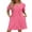Hot Pink, variant on Ekouaer Women Zipper Robes Waffle Short Bathrobe Lightweight House Coat with Pockets Soft Nightgown