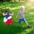 thumbnail image 4 of Easdesey Patriotic 23in Artificial Flower Outdoor Flowers With Ground Nails For Cemetery Veterans Day 4th of July Garden Yard Porch Yard Decoration, 4 of 5