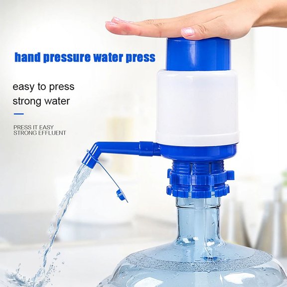 Hand Press 5 Gallon Pump Water Bottle Jug Manual Dispenser Drinking Tap Spigot