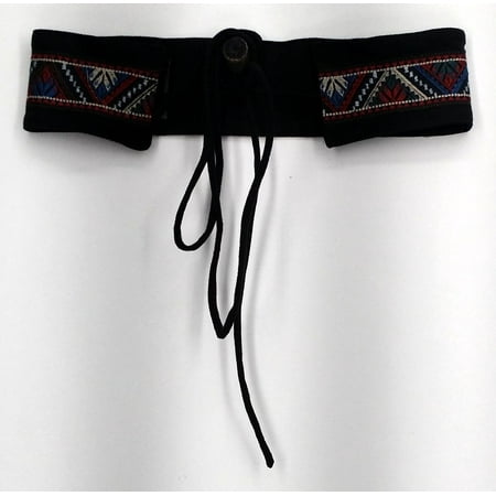 Fair Child Sz L Black Faux Suede Southwestern Print Belt (Best Chanel Blush For Fair Skin)