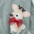 thumbnail image 6 of Wxolcjlv Graphic Sweatshirts For Toddler Girls Christmas Cartoon Reindeer Print Kawaii Pullover Sweatshirt Long Sleeve Crewneck Casual Top Soft Fleece Hoodless,2-3 Years, 6 of 6