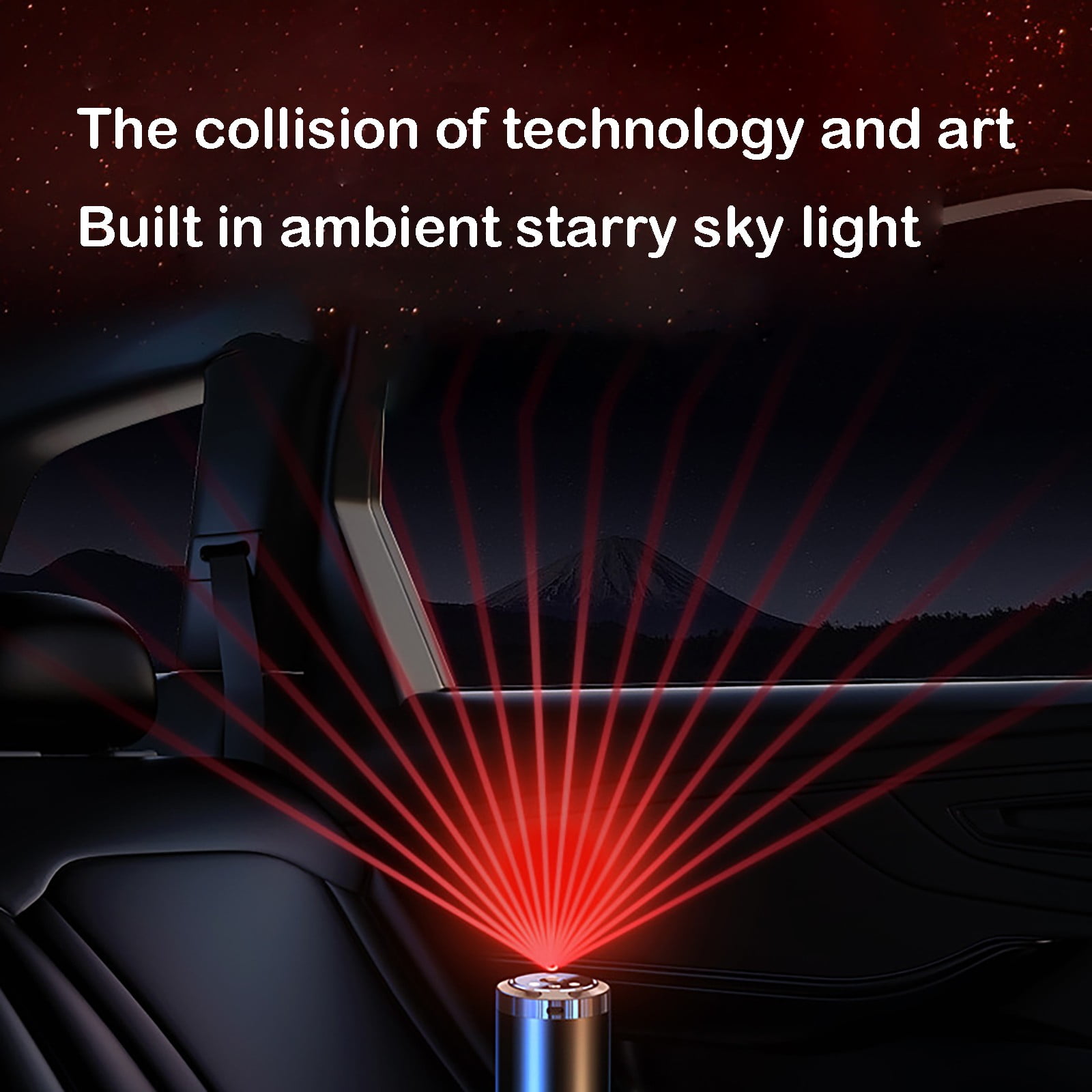 Désodorisant Intelligent Pour Voiture - Rechargeable - Nouvelle Expérience D'atomisation - Humidificateur De Parfum Tendance - Ciel étoilé - Marche/arrêt Automatique - 50 Ml - Parfum Naturel Français