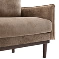 thumbnail image 4 of Christopher Knight Home Modern 75.75" Loveseat Sofa, Chenille Couch with Cushion and Wooden Legs, Brown, 4 of 13