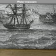 thumbnail image 6 of Ambesonne Antique Place Mats Set of 4, History of France Elba, Standard Size, Black Grey, 6 of 6