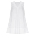 thumbnail image 6 of QTBIUQ Womens Dress with Pocket V Neck Pleated Sleeveless Casual Summer Dress for Party Wedding Guest Beach Dress, 6 of 8