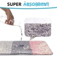 thumbnail image 2 of Juego de 2 alfombrillas de baño absorbentes, lavables a máquina, antideslizantes, de lujo, de microfibra suave, coloridas, para baño, cocina y dormitorio, 15,7 × 23,6+31,5 × 19,7 Ormromra, 2 of 6