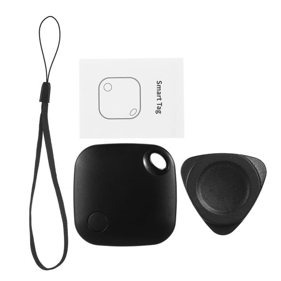 Mistaha Apple Compatible iTag Anti-Loss Locator 3rd Gen - Splashproof IP65 - Black - Battery Not Included - Logo Included - Bluetooth Certified - iOS 14.5+ - BLE5.1 - 40m Range