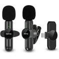 thumbnail image 1 of Micrófono Lavalier inalámbrico para teléfono Android, micrófono inalámbrico Plug-Play para grabación, transmisión en vivo, YouTube, TikTok, Facebook, reducción de ruido inteligente,, 1 of 5