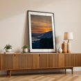 thumbnail image 2 of Gorge at Dawn - Photography Sunset Landscape Scenic Nature Mountain Silhouette Black Framed Wall Art Print 5 x 7 inches, 2 of 8