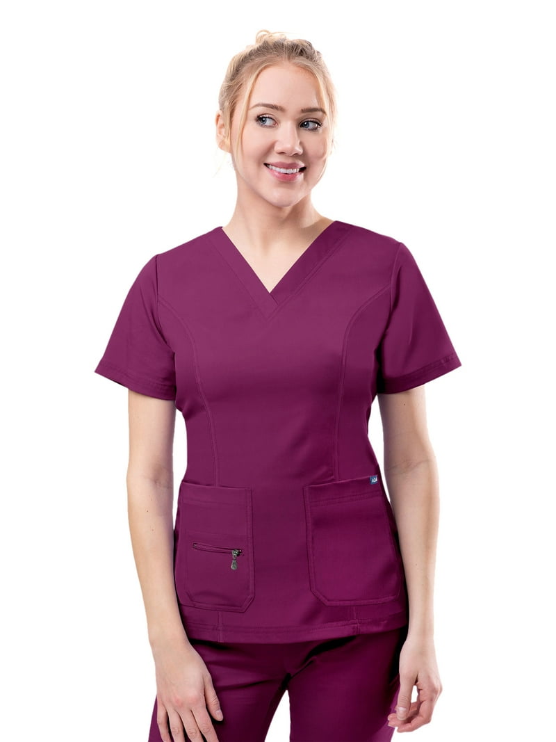 Adar Pro Flawless Plus Scrub Set Per Donna - Top Con Scollo A V E Pantaloni Della Tuta~p113249441 - Foto 3