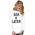 thumbnail image 4 of Funny Beach Lover Sea You Ocean Vibes Long Sleeve TShirt Men Women Brisco Brands X, 4 of 6