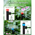 thumbnail image 5 of RUNACC Drip Irrigation Kit, 95.5FT Garden Watering System for Lawns Vegetable Plots Flower Beds, with 1/2" 1/4" Blank Distribution Tubing, 5 of 8