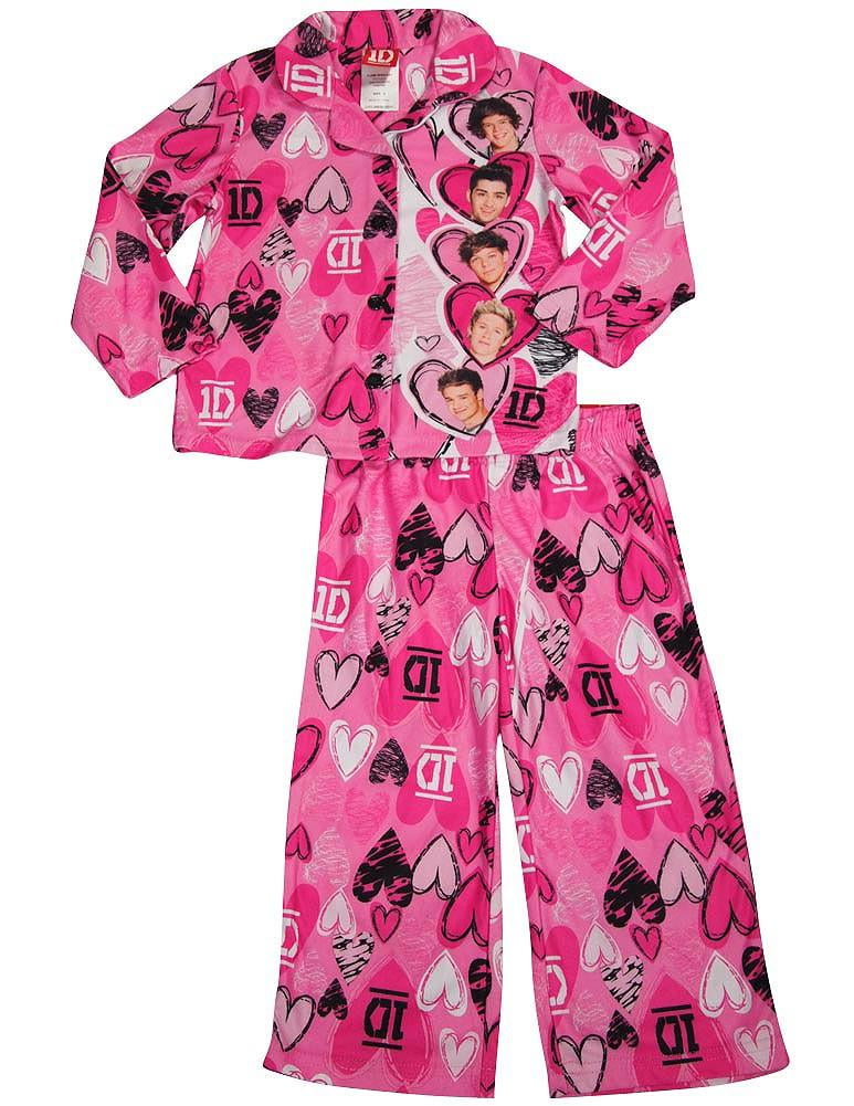 One Direction Girls Long Sleeve Long Leg Pant 2 Piece Novelty Pajama