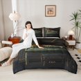 thumbnail image 4 of Feelyou 3D Leopard Cheetah Full Size Comforter Sets, Retro Western Fashion Bedding Comforter Set, Kawaii Jungle Animal Reversible Bedding Sets, Ultra Soft Bedroom Decor, 3 Pieces, 4 of 8