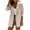 Beige, variant on MRULIC jackets for women Womens Long Sleeve Double Breasted Coat Coat Blazer Jacket Beige + L