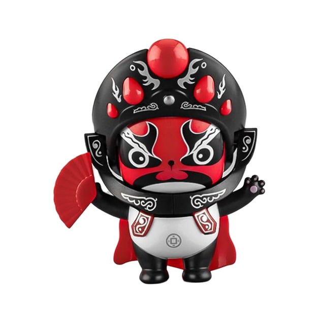 Esquirla Sichuan Opera Face Changing Doll Chinese Opera Figure for Cabinet Shelf Gift Red