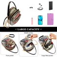 thumbnail image 5 of FORMRS Crossbody Bag for Women Quilted Travel Shoulder Cell Phone Purse with Chain Strap Handbag, Gray Dog Artist, 5 of 7