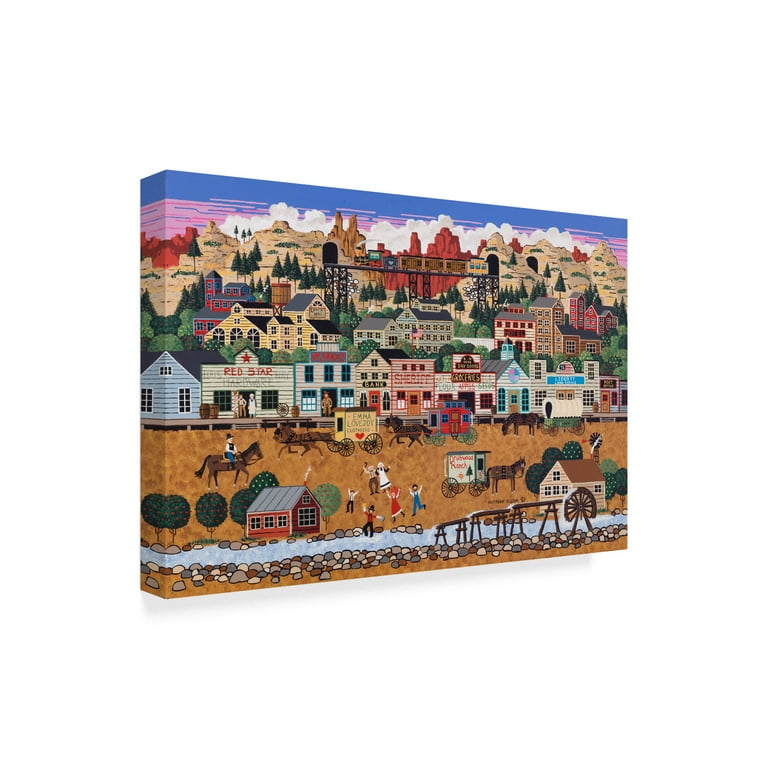 Trademark Fine Art Old Western Shop Canvas Art by Anthony Kleem