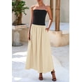 thumbnail image 3 of Vestido largo PRETTYGARDEN para mujer, primavera 2025, con bolsillos, 3 of 9
