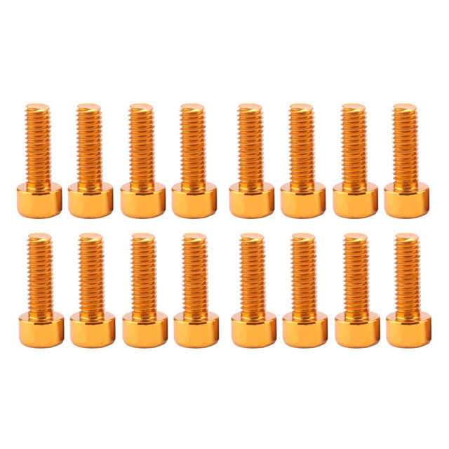 Paquete de 16 soportes para portabotellas de agua para , tornillos, accesorios, dorado