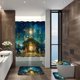 thumbnail image 2 of Juego De Cortina De Ducha Navideña Con Asiento De Inodoro Antideslizante Y Alfombrilla De Baño. Decoración De Baño De 4 Piezas. Navidad 2, 2 of 4