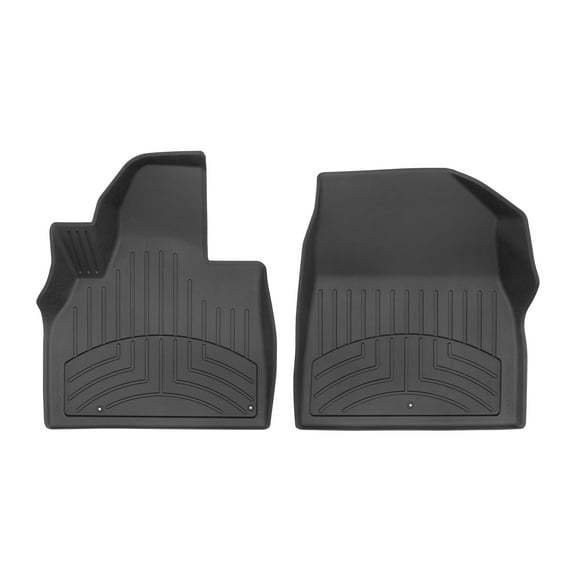 WeatherTech FloorLiner HP Custom Fit Floor Mats compatible with 2020-2025 Kia Telluride - 1st Row (Driver & Passenger), Black
