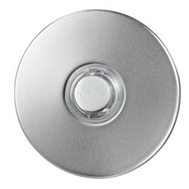 Broan-Nutone PB41LSN Lighted Round Stucco Pushbutton, Satin Nickel