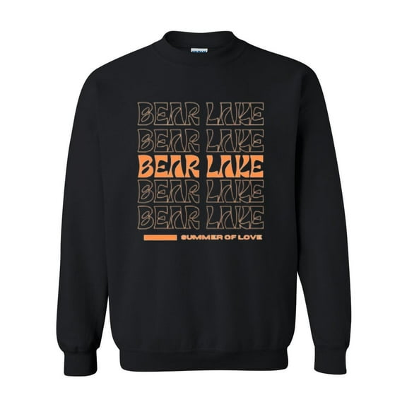 Bear Lake Utah Summer Of Love Retro Hippie Groovy Vibe Sweatshirt, for men & women, up to size 5XL
