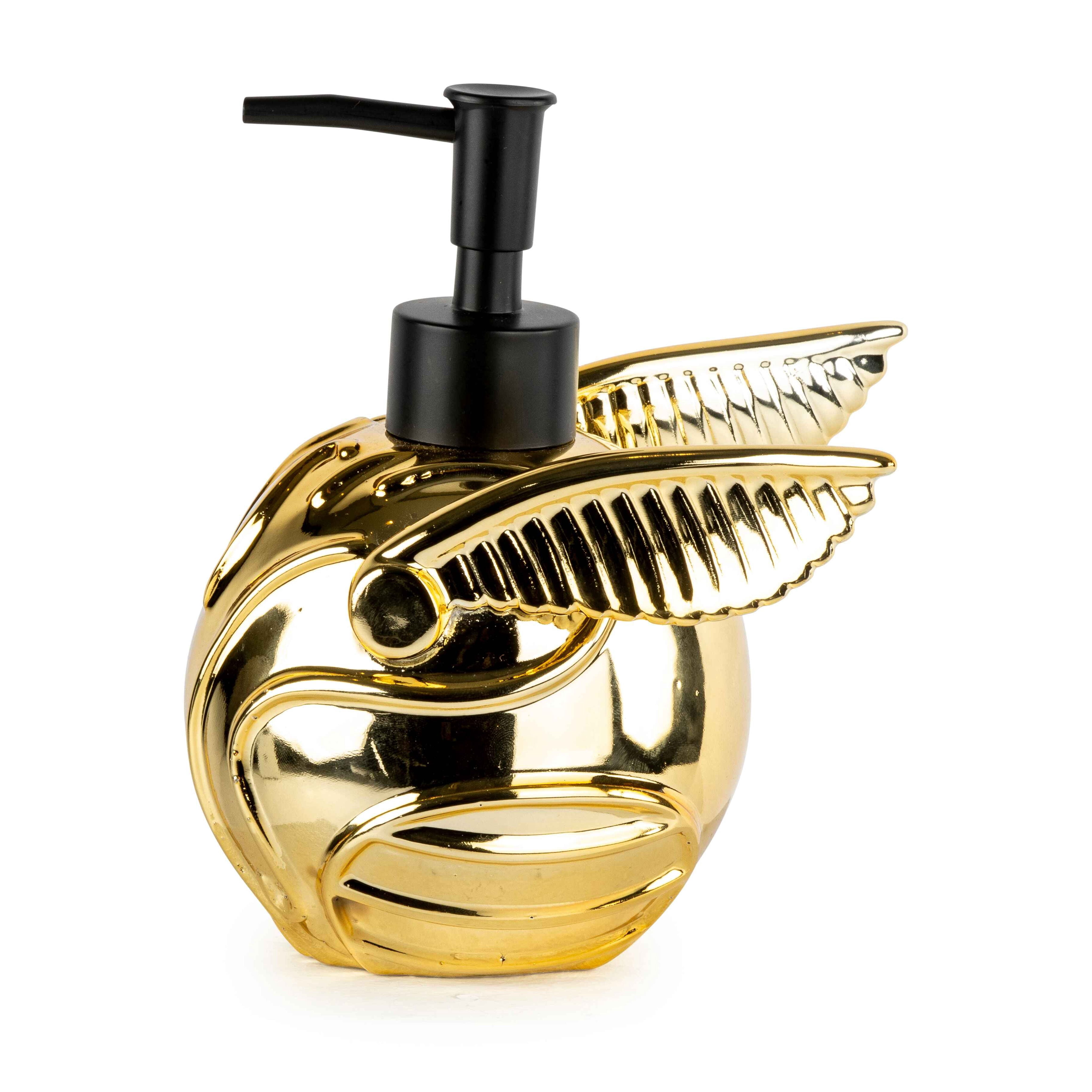 Harry Potter Golden Snitch Lotion Pump, Poly-Resin, Gold, Warner Bros