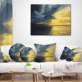 thumbnail image 4 of Designart Sunset of Light and Shadows - Landscape Painting Throw Pillow - 18x18, 4 of 5