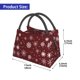 thumbnail image 2 of Fotbe Romantic white snowflakes Bolsa Térmica Portátil con Estampado, Bolsa de Entrega de Alimentos Aislada, Bolsa Reutilizable de Gran Capacidad para Comidas y Supermercado, 2 of 6