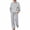 Gray#10829BB, variant on Fleece Lined Womens Sweatsuits 2 Piece Set Crewneck Sweatshirt and Sweatpants Set Fluffy Flannel Fuzzy Women Sweat Set Brown XXL