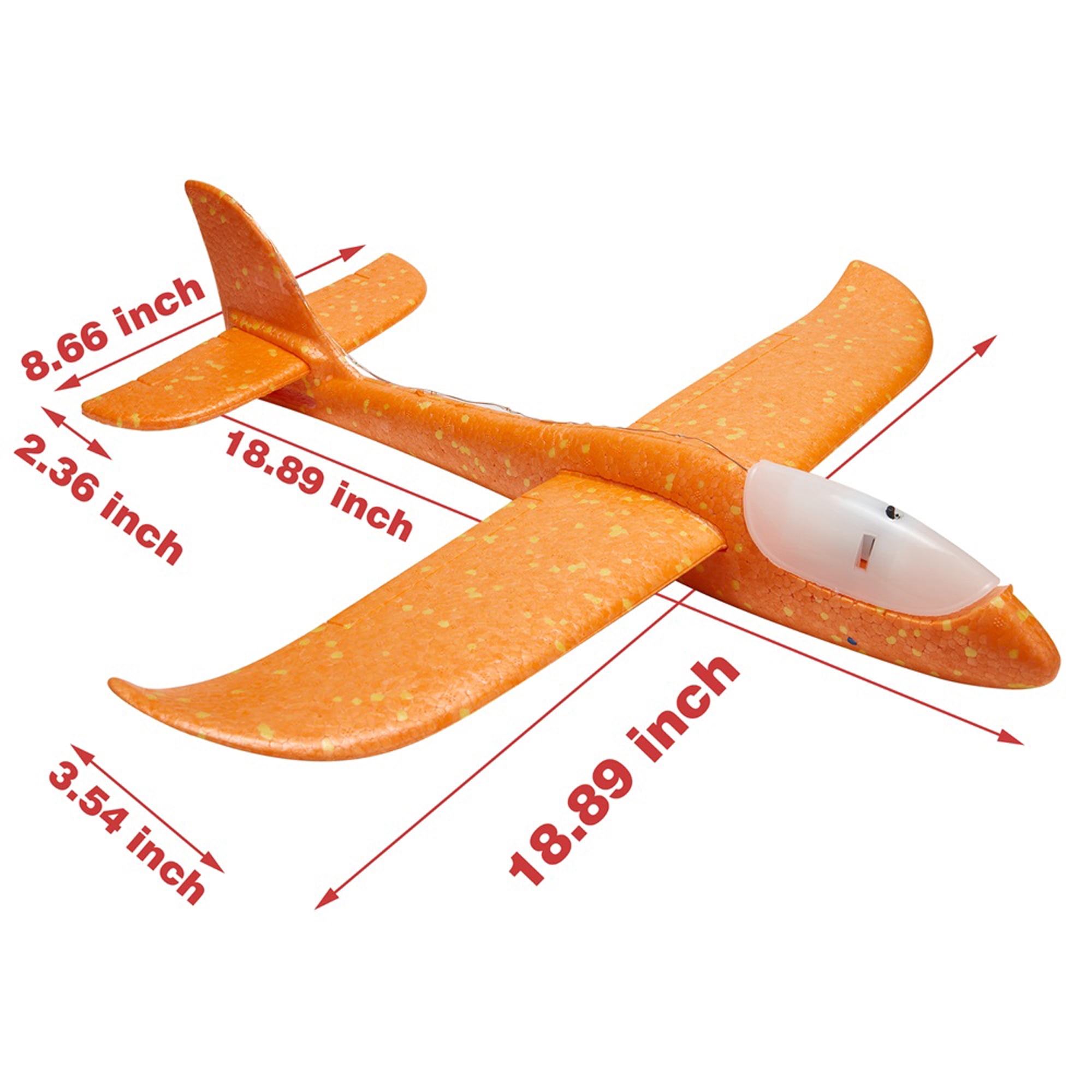 Foam Airplane Toys 18.89 Inch Throwing Glider Flight Plane