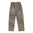 thumbnail image 2 of Women Autumn Spring Plaid Printed Pants Full Length Long Trousers Sports Pants, 2 of 4
