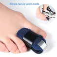 thumbnail image 3 of Scheam 4 Pieces Toe Straightener, Toe Corrector Claw Hammer Toe Straightener Toe Straightener Fixation Corrector Strap(Blue), 3 of 8