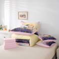 thumbnail image 6 of Erosebridal Dreamy Dragonfly 7 Pieces Full Size Bedding Sets,Graceful Floral Full Size Bed in a Bag,Purple Pink,Pink Reversible, 6 of 7