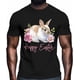 thumbnail image 2 of Camisetas casuales de manga corta con estampado de conejo de Pascua para hombre, 2 of 8