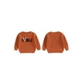 thumbnail image 2 of Miaouyo Kids Baby Girls Boys Thanksgiving Sweater 9 12 18 24 Months 2T 3T 4T 5T Turkey Letter Embroidery Round Neck Pullover Knitwear, 2 of 9