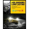 thumbnail image 5 of AUXITO H4/9003 LED Headlight Bulbs, 100W 20,000LM Super Bright, 6000K Xenon White, Halogen Replacement with Fan for Cars, Motorcycle, Pack of 2, 5 of 9