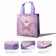 thumbnail image 5 of 24 piece butterfly series gift bags, eco-friendly non-woven reusable tote bags, suitable for wedding and birthday party favor packaging, multi-functional storage and decorative gift bag sets, appl, 5 of 9
