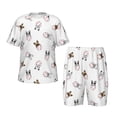 thumbnail image 1 of Fotbe Bbaseball Dog Pijama Estampada de 2 Piezas para Niños – Ropa de Dormir de Manga Corta Cómoda para Niños y Niñas, Camiseta y Shorts de Algodón-4X-Large, 1 of 6