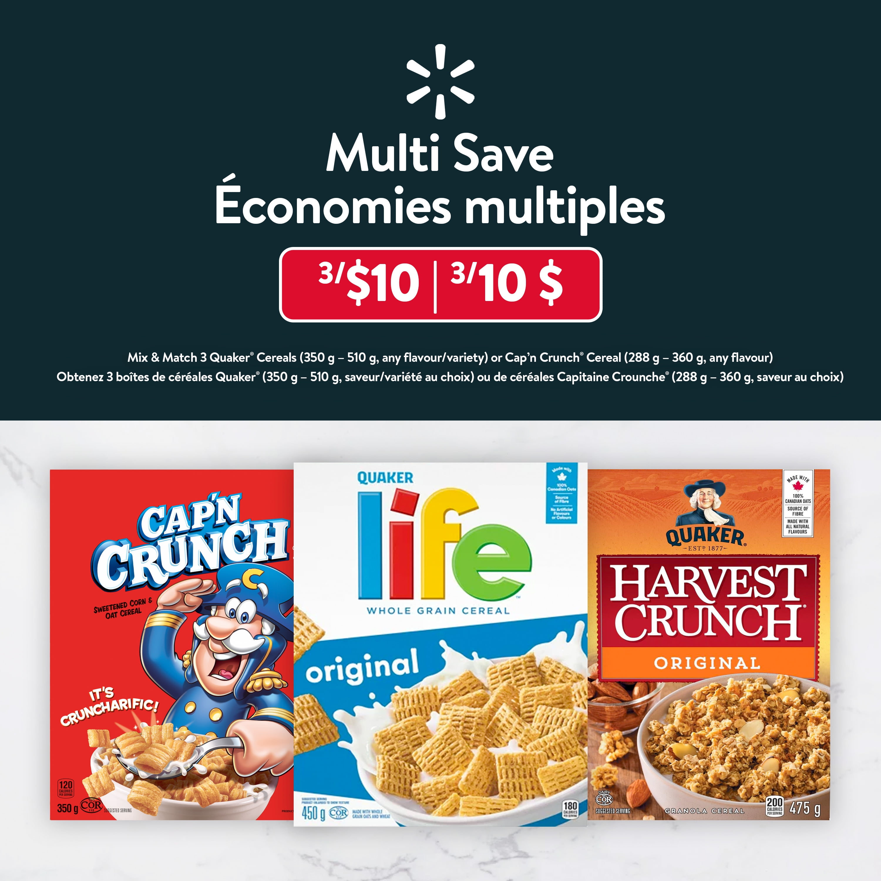 Cap'N Crunch Original Cereal, 350 g.