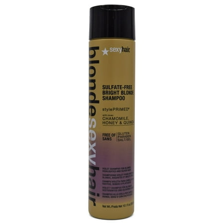 Blonde Sexy Hair Bright Blonde Violet Shampoo for Highlighted & Silver Hair 10.1 oz