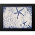 thumbnail image 2 of Grey, Jace 14x12 Black Modern Framed Museum Art Print Titled - Sea Life in Navy 2, 2 of 5