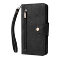 thumbnail image 2 of Compatible With Google Pixel 4a 4g Case Pu Leather Magnetic Flip Zipper Card Holder Wallet Cover, 2 of 5