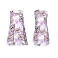 thumbnail image 7 of Fuzoiu Owl And Floral Print Women's Sleeveless Dress,Summer Dresses for Women,Casual Sundresses,Beach Sleeveless T-shirt Swing Dress with Pockets, 7 of 7