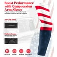 thumbnail image 4 of Exxact Sports Youth Batting Gloves with Arm Sleeve for Boys & Girls, Kids Baseball Batting Gloves for Softball, T-Ball (Youth S/M, Patriot), 4 of 7