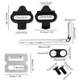 thumbnail image 2 of bedienty 1 Set Mountain Bike Shoes Cleats Multi-Release Shoe Cleat Clip Speed Self-locking Pedal Riding Cycling Fitting, 2 of 6